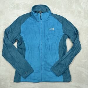 The North Face Women’s Two-Tone Blue Full Zip Fleece Jacket – Size L